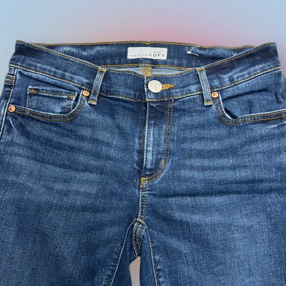 LOFT Women’s 26 SKINNY CROP Blue Jeans - Picture 1 of 3